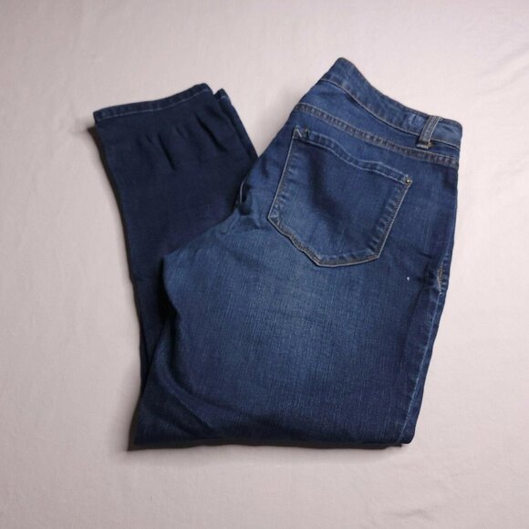 Kensie Skinny Capri Jeans Size 6 Medium Rise - Picture 1 of 7